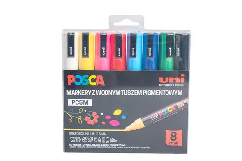 ZESTAW W ETUI UNI MARKER POSCA PC-5M A8