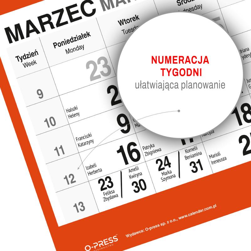 KALENDARZ TRÓJDZIELNY DUŻY AREX MIĘKKI