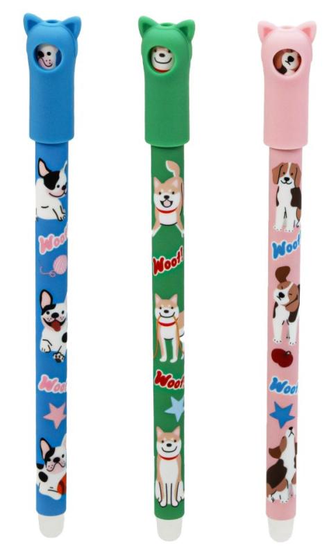DŁUGOPIS WYMAZYWALNY SOFT ANIMALS PINGWIN 0,7MM NIEBIESKI MG