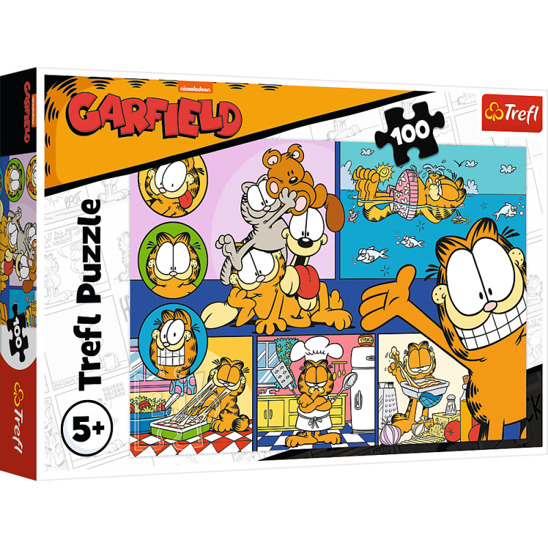 PUZZLE 100 TREFL LENIWY GARFIELD