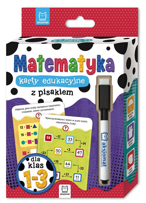 KSIĄŻECZKA MATEMATYKA.KARTY EDUKACYJNE Z PISAKIEM KL.1-3