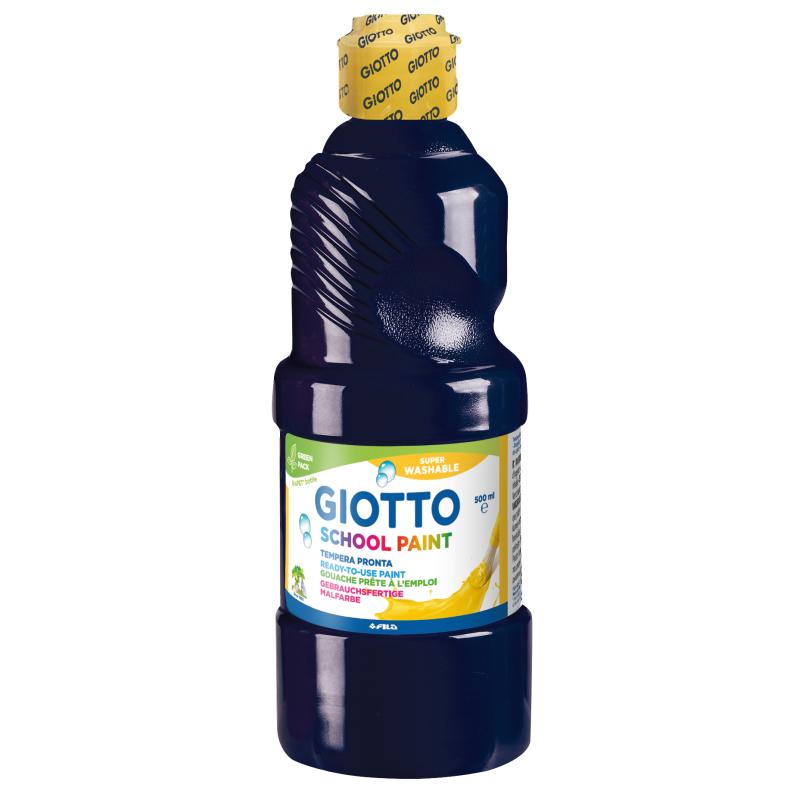 GIOTTO SCHOOL PAINT 500ML BLACK