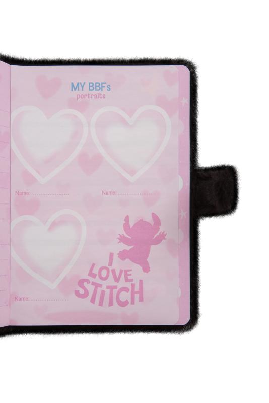 NOTES A5 /80 ZAPIĘCIE STITCH BLACK DISNEY FLUFFY