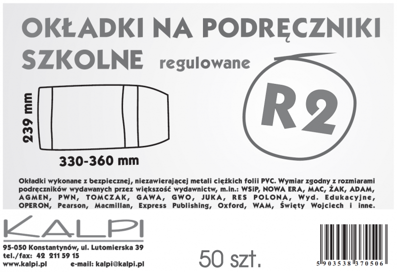 OKŁADKA R2 KALPI WYS. 23,9 A/50