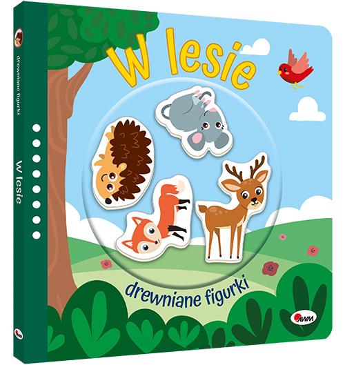 KSIĄŻECZKA DREWNIANE FIGURKI W LESIE