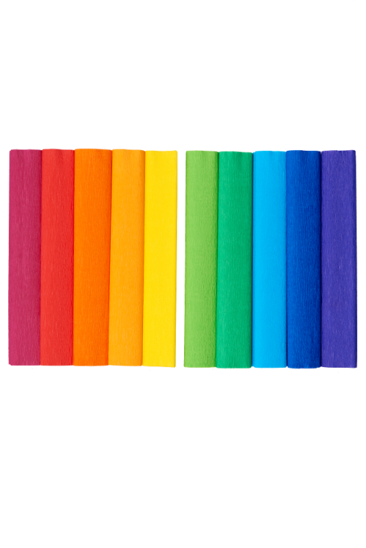BIBUŁA MARSZCZONA MINI 25X200 MIX TĘCZOWA