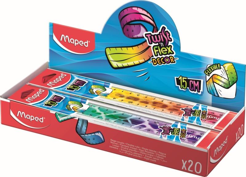 LINIJKA 15 TWIST FLEX ANIMALS NIEŁAMLIWA