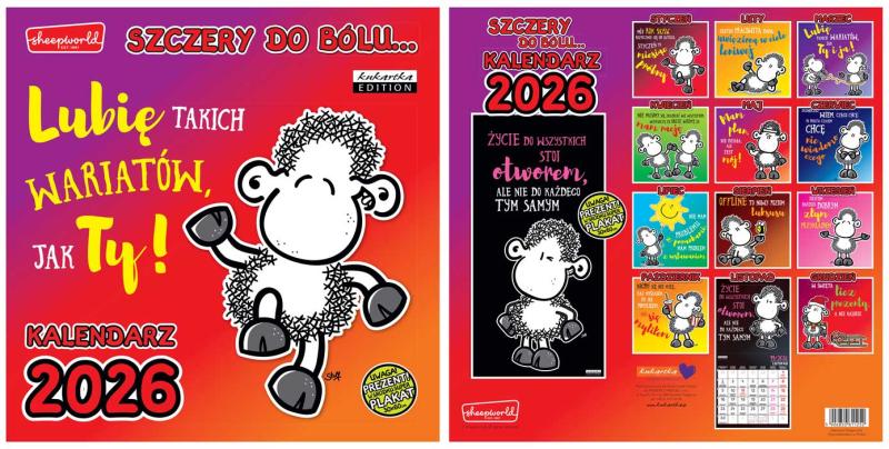 KALENDARZ ŚCIENNY CLASSIC Q SHEEP SZCZERY
