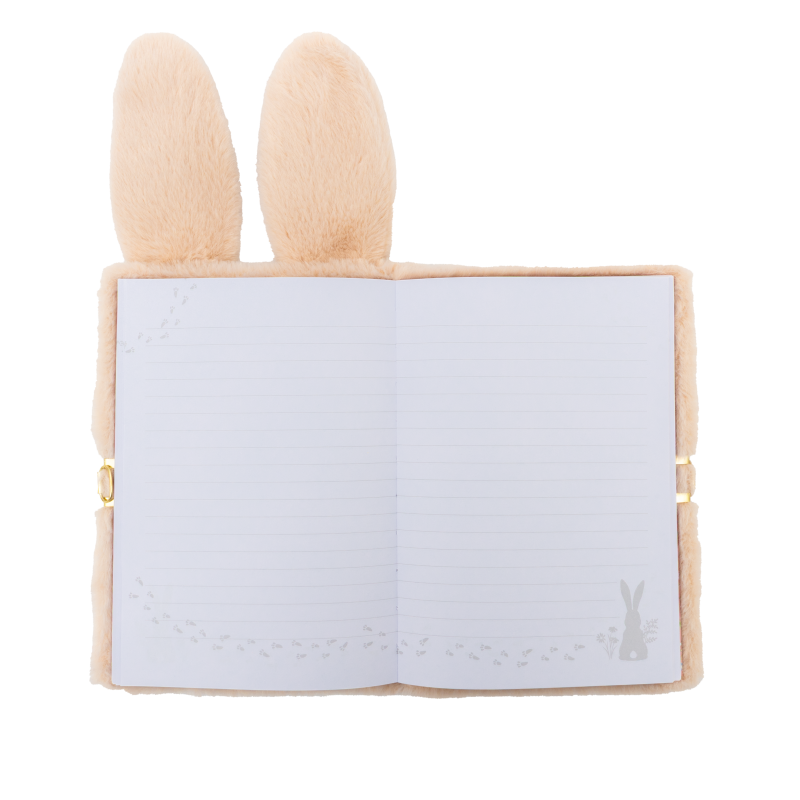 PAMIĘTNIK Z KŁÓDKĄ ASTRAPAP FLUFFY BUNNY A5 96 BEIGE