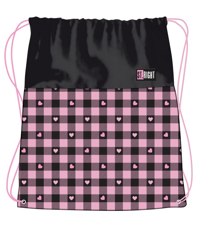 WOREK NA OBUWIE PINK CHECKERED STRIGHT SO-01