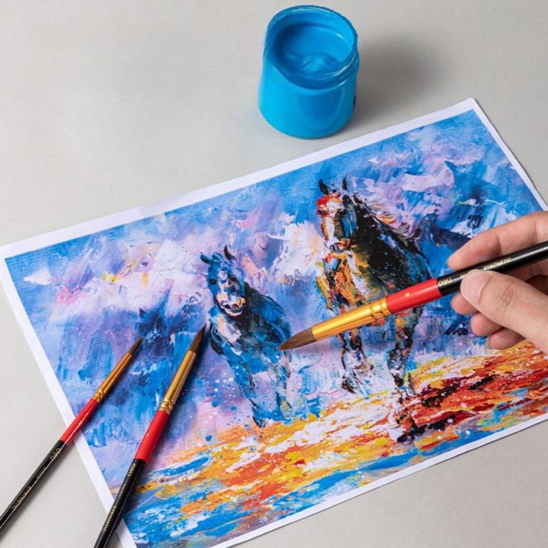 ZESTAW PĘDZLI COLOR EMOTION 3SZT BLISTER BLISTER DELI