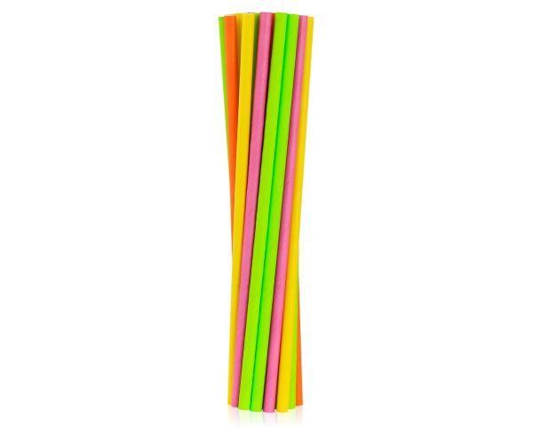 SŁOMKI PAP. FLUOR MIX 6X19MM A/24