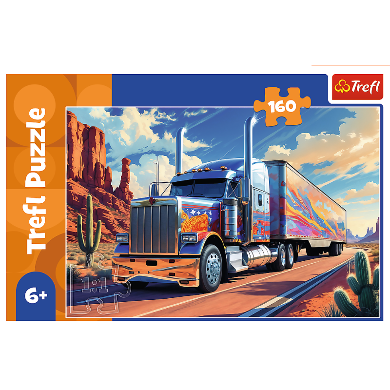 PUZZLE 160 TREFL CIĘŻARÓWKA W TRASIE