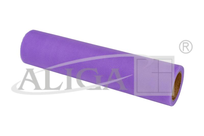 TIUL W ROLCE TIUL-107 JASNOFIOLETOWY, ROZM. 24cm x 10m