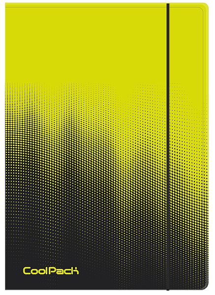 TECZKA NA GUMKĘ A4 CP GRADIENT - LEMON