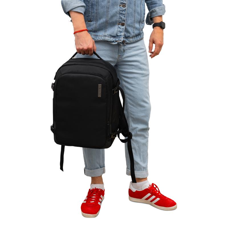 PLECAK 2W1 BUSINESS&TRAVEL ABAG BLACK