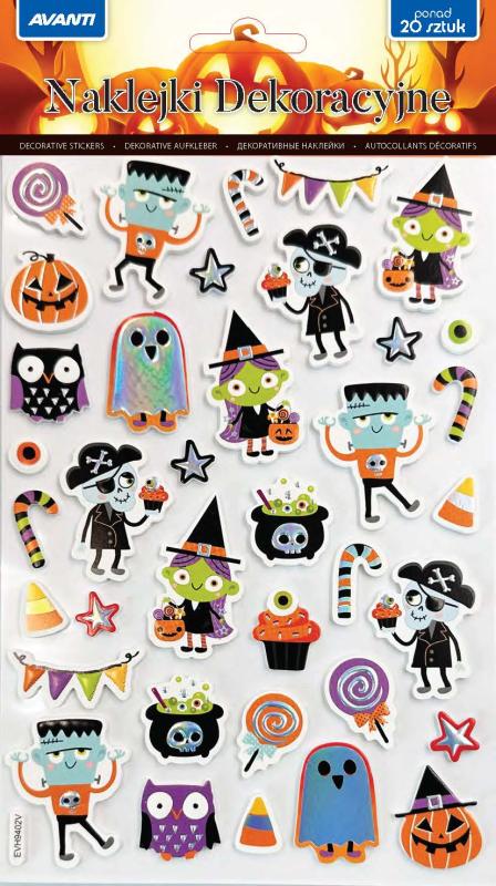 NAKLEJKI DEKORACYJNE HALLOWEEN