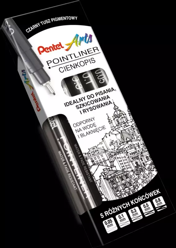 CIENKOPIS POINTLINER CZARNY 0,3 MM PENTEL