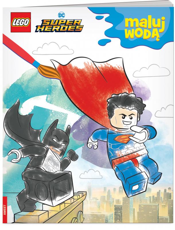 KSIĄŻECZKA LEGO DC COMICS SUPER HEROES. MALUJ WODĄ