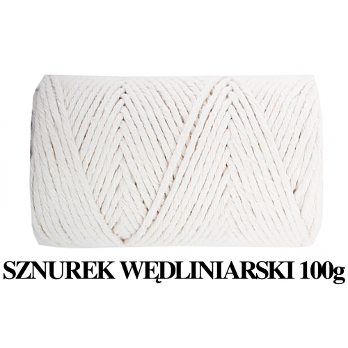SZNUREK WĘDLINIARSKI BAWEŁNIANY 100G 70M