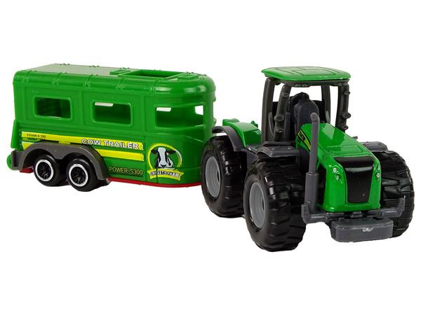 TRAKTOR Z PRZYCZEPĄ ZIELONY