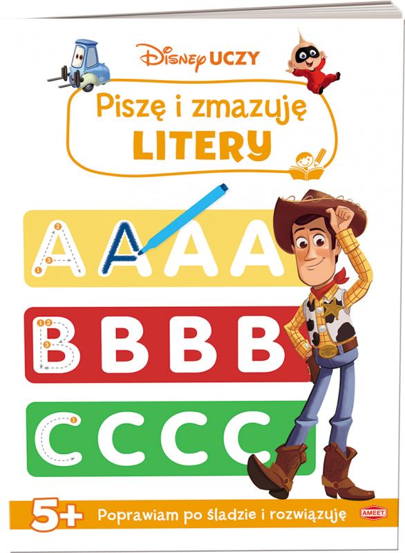 KSIĄŻECZKA DISNEY UCZY MIX. PISZĘ I ZMAZUJĘ LITERY