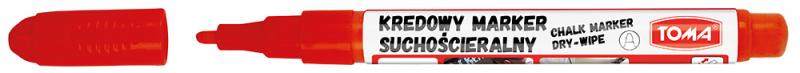 MARKER KREDOWY SUCHOŚCIERALNY FINE1,5 CZERWONY