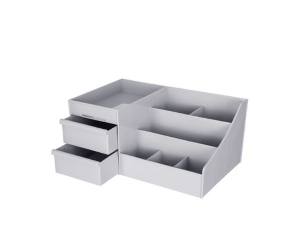 PRZYBORNIK NA BIURKO GREY 35X21,5X16,5CM