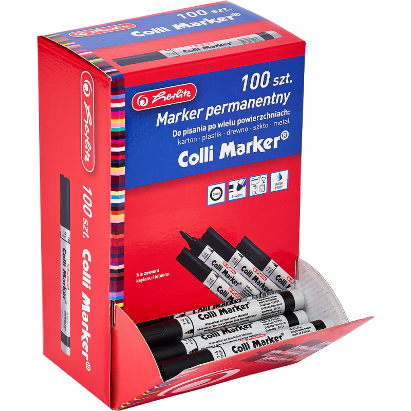 MARKER PERMANENTNY COLI CZARNY (100)