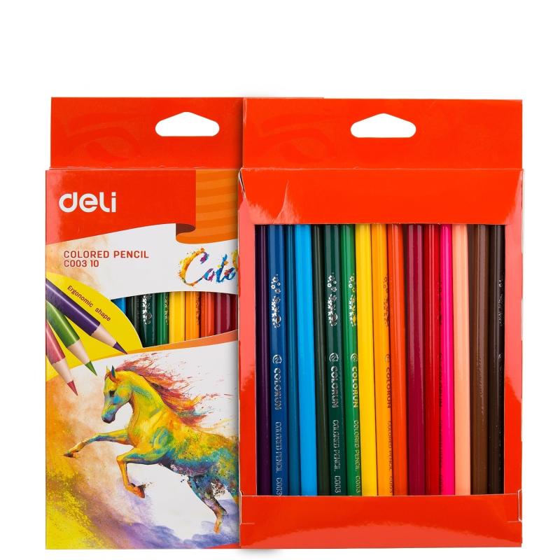 KREDKI 18 OŁÓWKOWE TRÓJKĄTNE COLORUN DELI