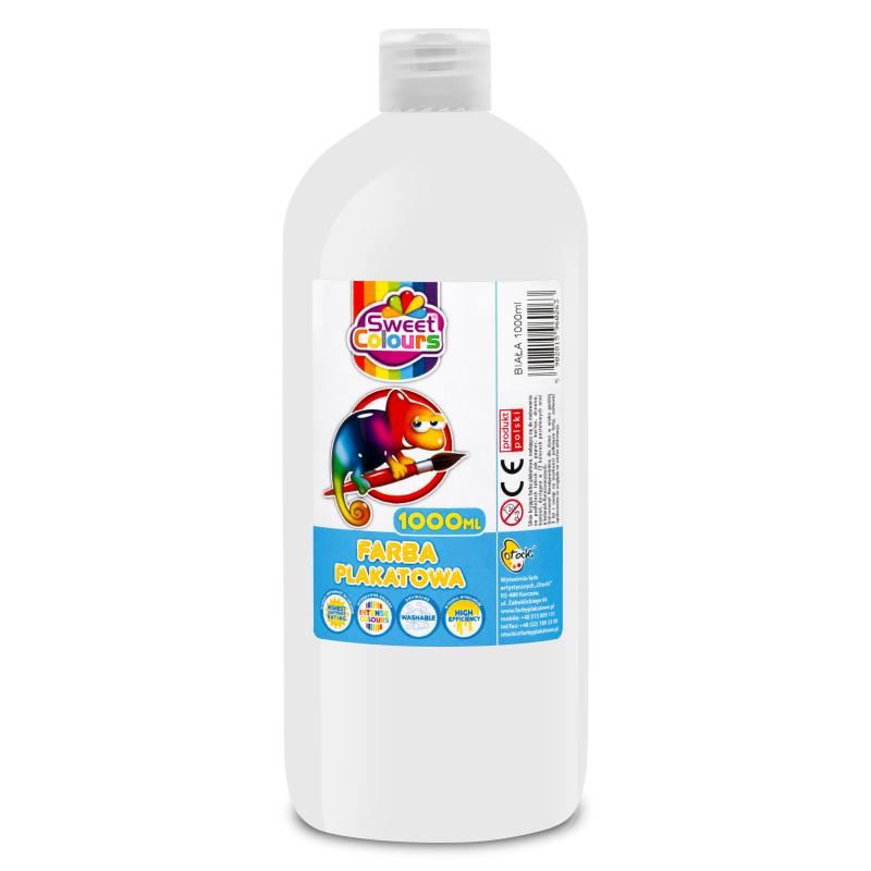 FARBA PLAKATOWA OTOCKI 1000ML BIAŁA