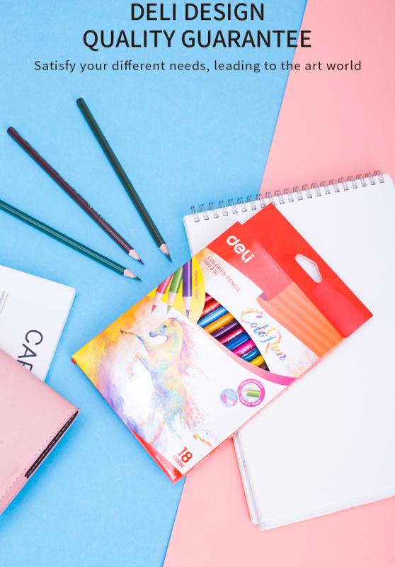 KREDKI 18 OŁÓWKOWE TRÓJKĄTNE COLORUN DELI