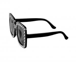 OKULARY PARTY BLING CZARNE