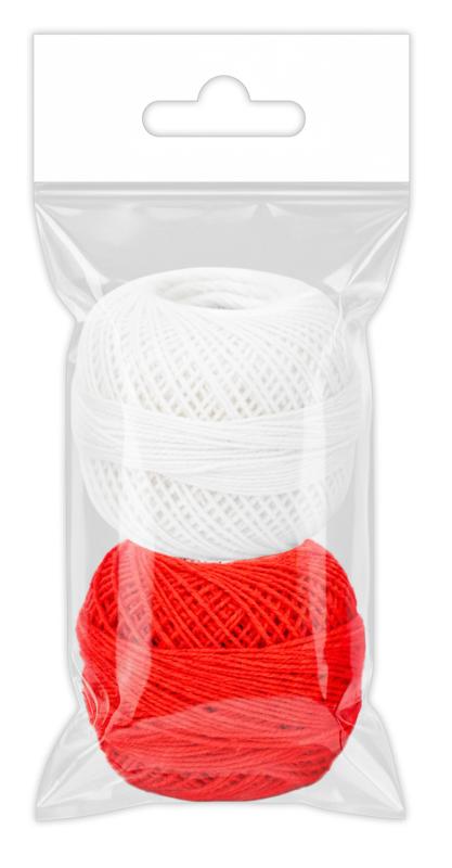 KORDONEK KOR-8709 BIAŁY I CZERWONY 1,5MMX65M A/2