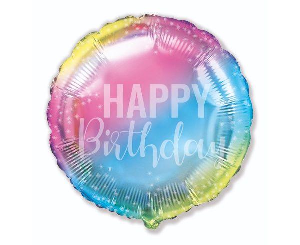 BALON FOLIOWY 18 FX BIRTHDAY GRADIENT