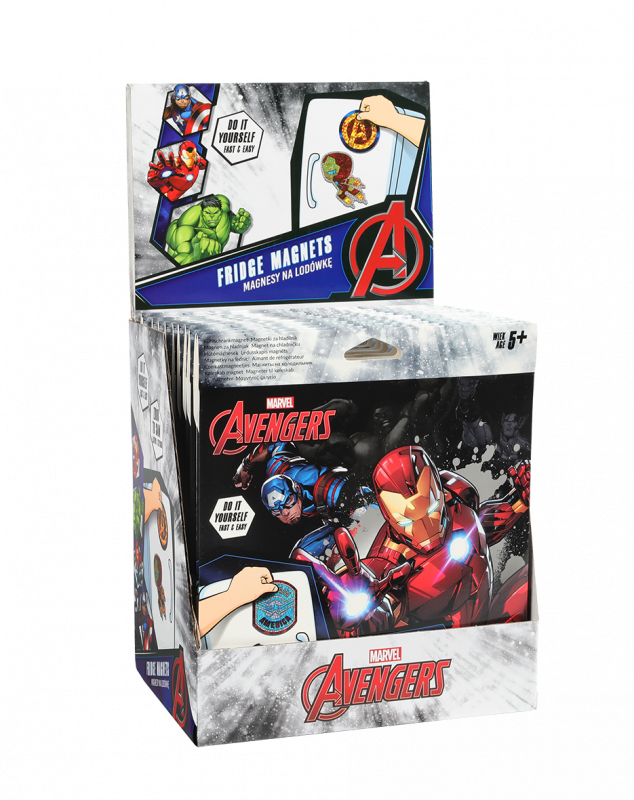MAGNES NA LODÓWKĘ - MIX 2 WZORÓW AVENGERS DISNEY CORE