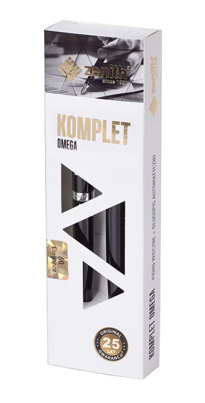 KOMPLET ZENITH 60-PIÓRO WIECZNE+DŁUGOPIS CZARNY