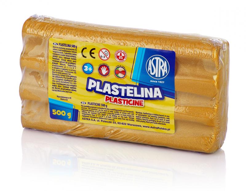 PLASTELINA MET. 500G ASTRA ZŁOTA