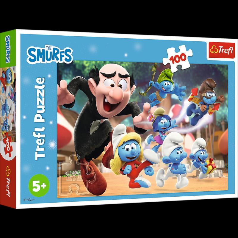 PUZZLE 100 TREFL NAUKI PAPY SMERFA