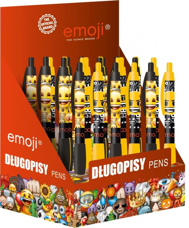 DŁUGOPISY 24 SZT. DISPLAY EMOJI