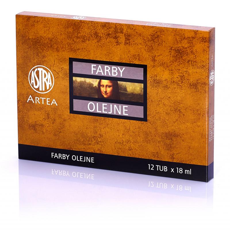 FARBY OLEJNE ARTYSTYCZNE 12/18ML ASTRA ZESTAW 1