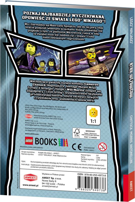 KSIĄŻECZKA LEGO NINJAGO ATAK WĘŻOWCÓW