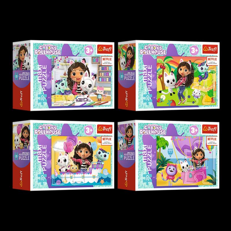 PUZZLE 20 TREFL MINIMAXI KOLOROWY DZIEŃ GABBI