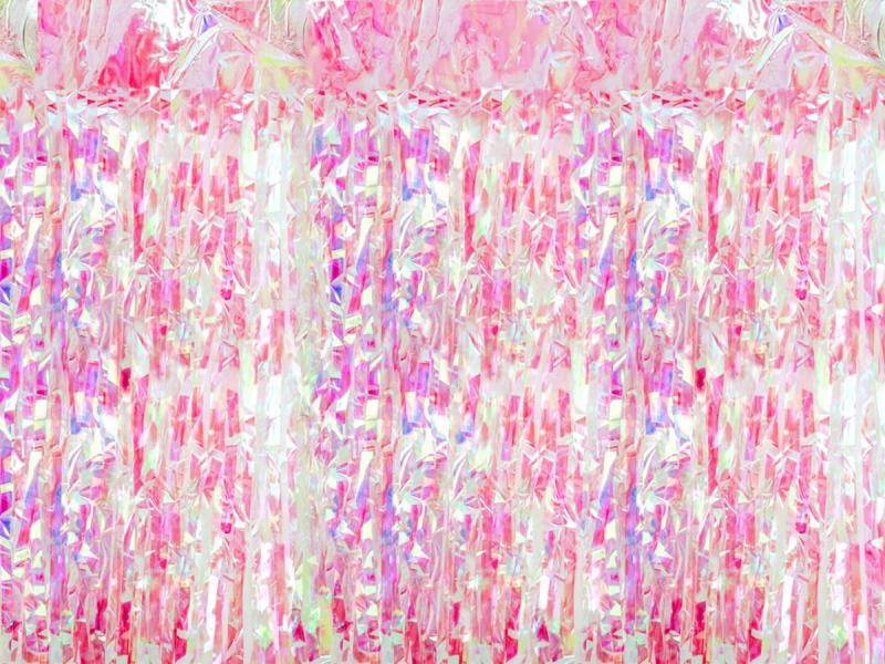 KURTYNA PARTY OPALIZUJĄCY RÓŻOWY 100X200CM
