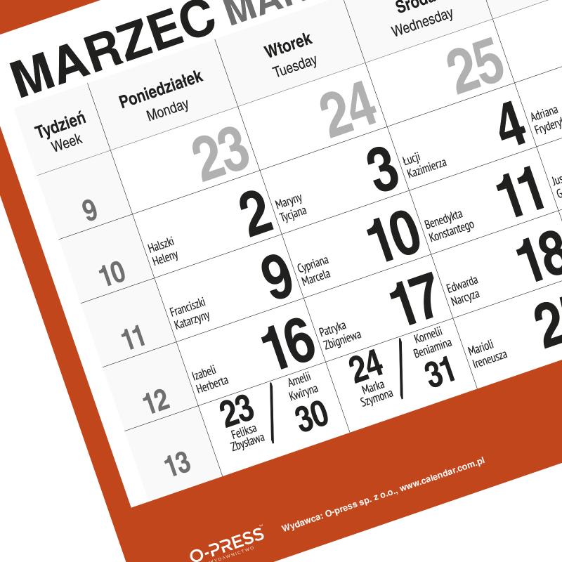 KALENDARZ TRÓJDZIELNY DUŻY AREX MIĘKKI