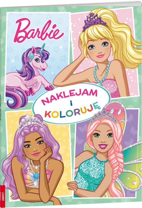 KSIĄŻECZKA BARBIE DREAMTOPIA. NAKLEJAM I KOLORUJĘ