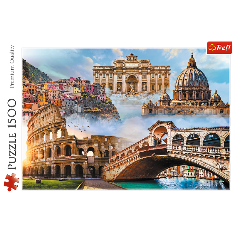 PUZZLE 1500 TREFL ULUBIONE MIEJSCA: WŁOCHY