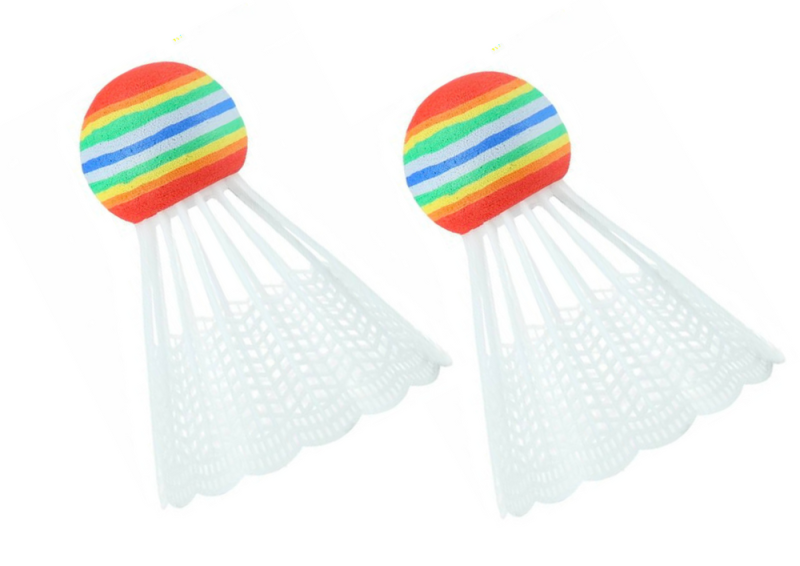 ZESTAW 2 RAKIETEK DO BADMINTONA PALETKI 2 LOTKI BADMINTON ZIELONY