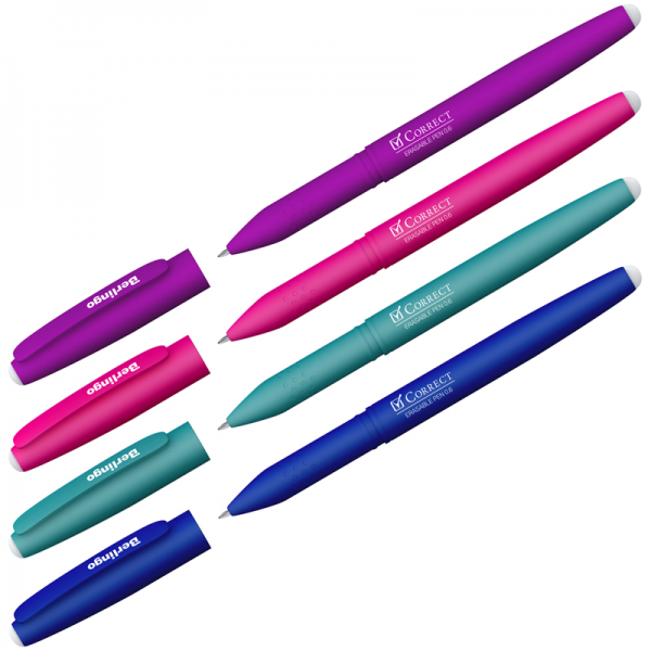 DŁUGOPIS WYMAZYWALNY BERLINGO NIEBIESKI 0,6MM CORRECT A20