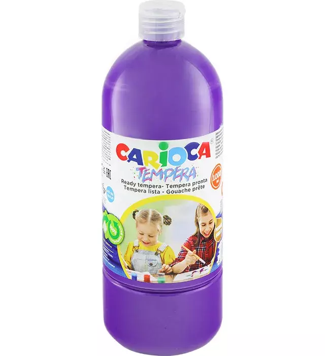 FARBA TEMPERA 1000ML FIOLETOWA CARIOCA (40430/18)